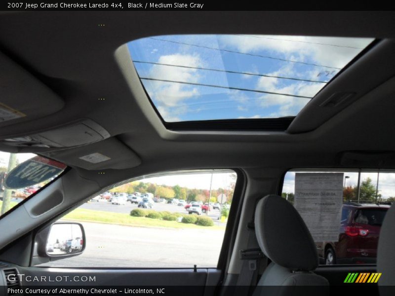 Black / Medium Slate Gray 2007 Jeep Grand Cherokee Laredo 4x4