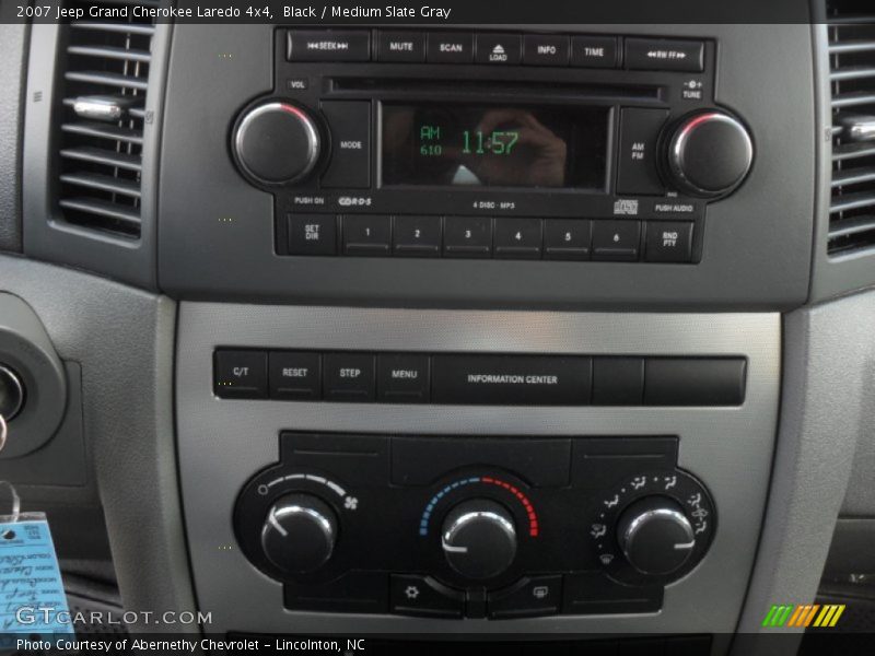 Black / Medium Slate Gray 2007 Jeep Grand Cherokee Laredo 4x4