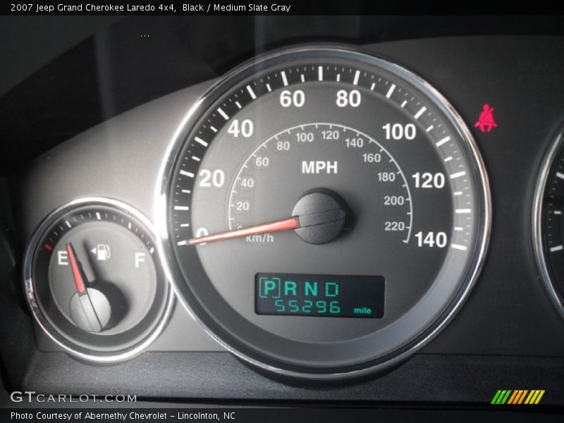 Black / Medium Slate Gray 2007 Jeep Grand Cherokee Laredo 4x4
