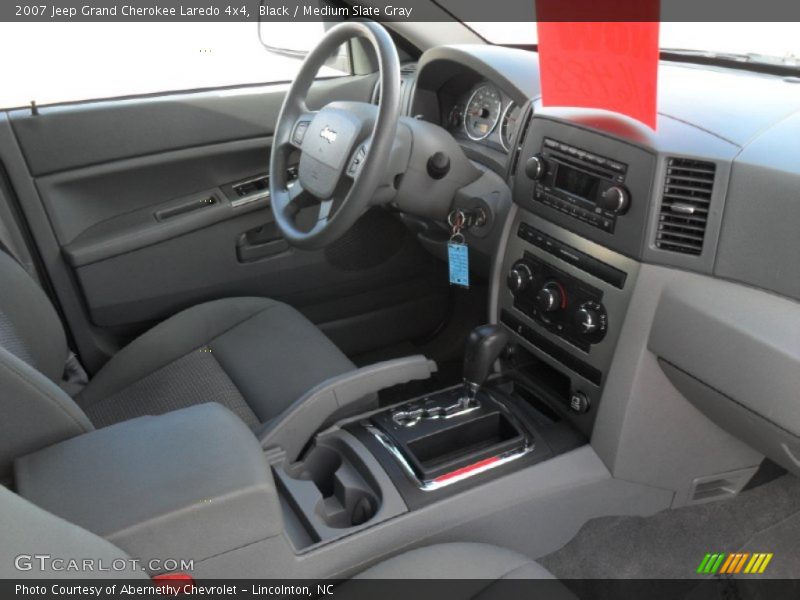 Black / Medium Slate Gray 2007 Jeep Grand Cherokee Laredo 4x4