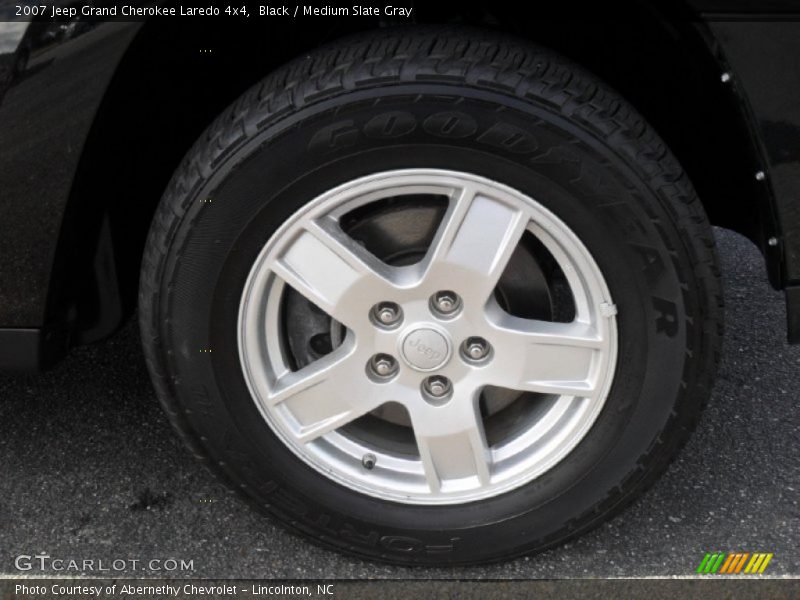 Black / Medium Slate Gray 2007 Jeep Grand Cherokee Laredo 4x4