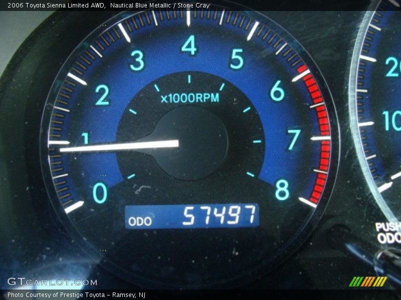 Nautical Blue Metallic / Stone Gray 2006 Toyota Sienna Limited AWD