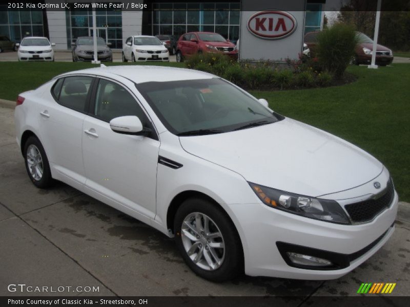  2012 Optima LX Snow White Pearl