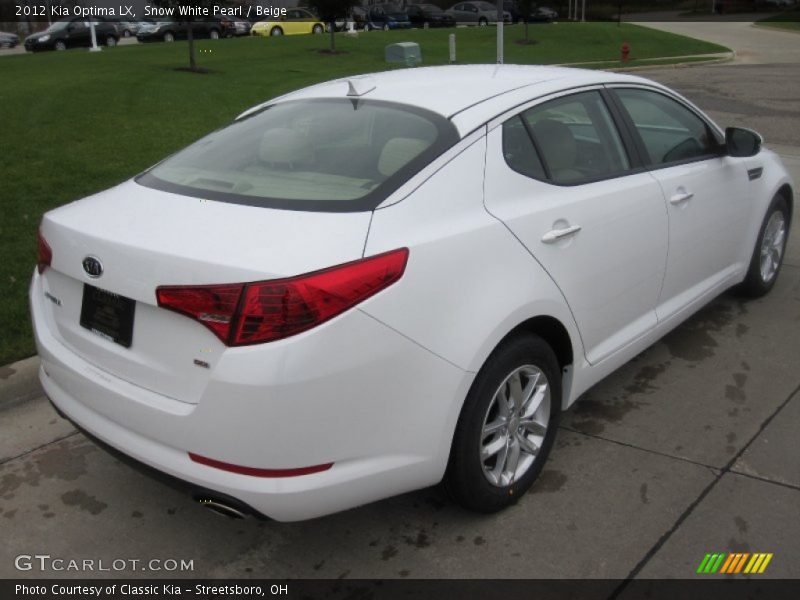 Snow White Pearl / Beige 2012 Kia Optima LX