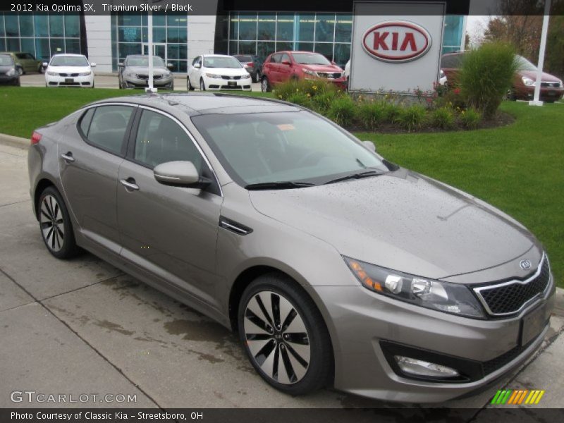 Titanium Silver / Black 2012 Kia Optima SX