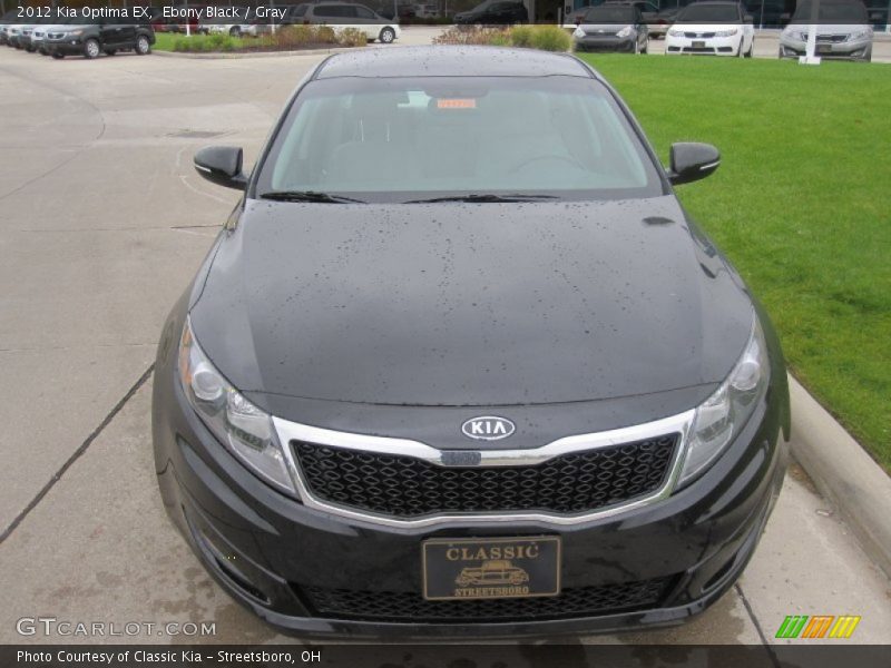Ebony Black / Gray 2012 Kia Optima EX