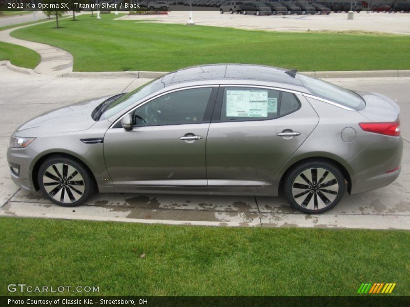 Titanium Silver / Black 2012 Kia Optima SX