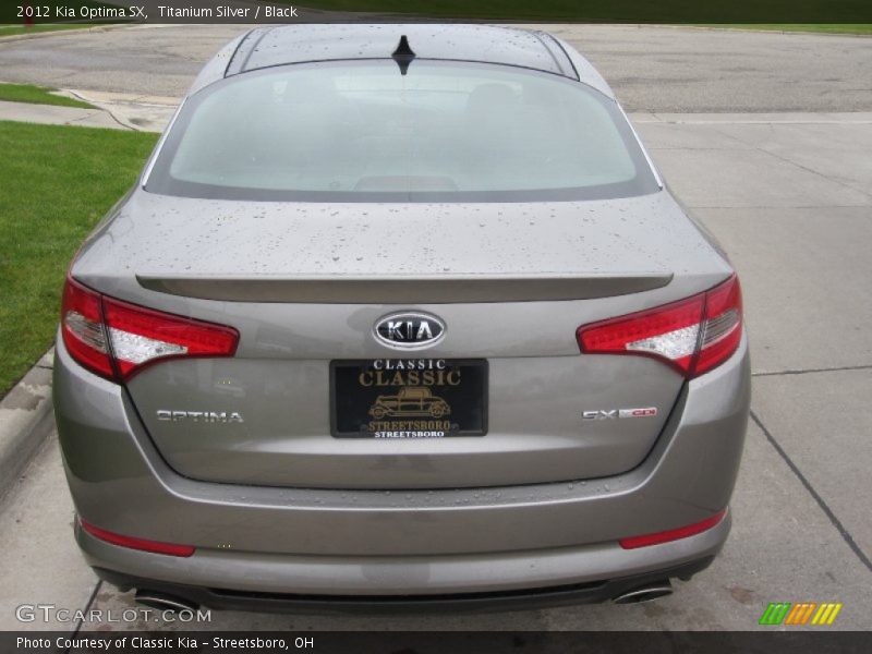 Titanium Silver / Black 2012 Kia Optima SX