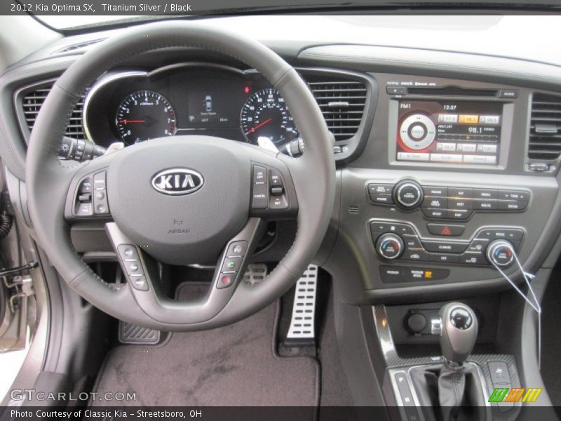 Titanium Silver / Black 2012 Kia Optima SX