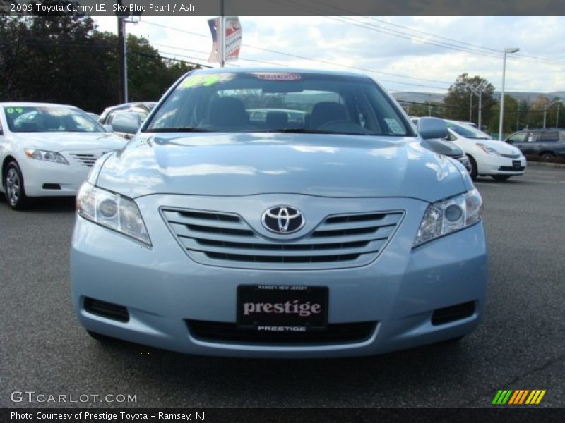 Sky Blue Pearl / Ash 2009 Toyota Camry LE
