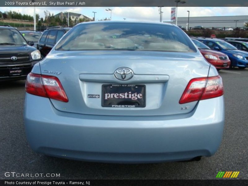 Sky Blue Pearl / Ash 2009 Toyota Camry LE