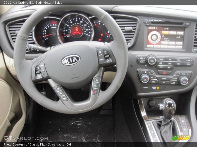Satin Metal / Beige 2011 Kia Optima EX
