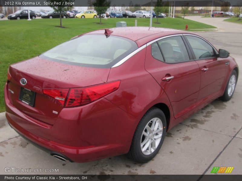 Spicy Red / Beige 2012 Kia Optima LX