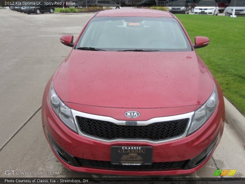 Spicy Red / Beige 2012 Kia Optima LX