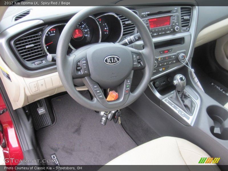  2012 Optima LX Beige Interior