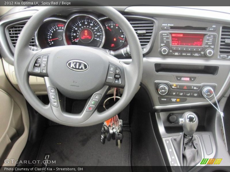 Spicy Red / Beige 2012 Kia Optima LX