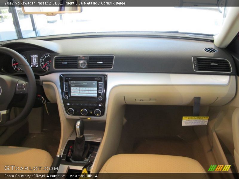 Night Blue Metallic / Cornsilk Beige 2012 Volkswagen Passat 2.5L SE