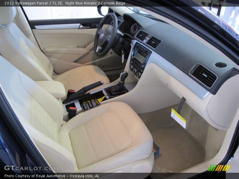 Night Blue Metallic / Cornsilk Beige 2012 Volkswagen Passat 2.5L SE