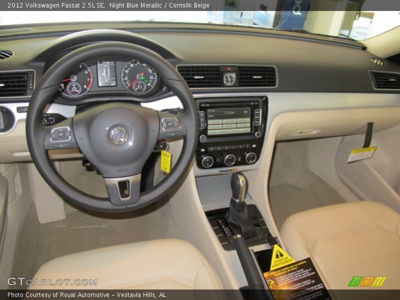 Night Blue Metallic / Cornsilk Beige 2012 Volkswagen Passat 2.5L SE