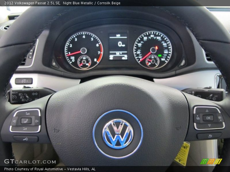 Night Blue Metallic / Cornsilk Beige 2012 Volkswagen Passat 2.5L SE