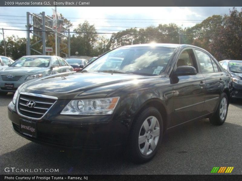 Ebony Black / Camel 2009 Hyundai Sonata GLS