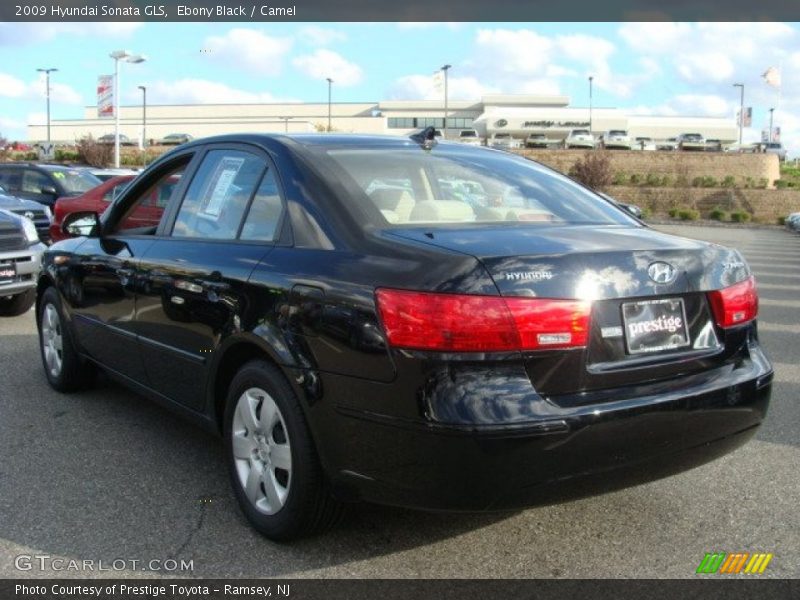 Ebony Black / Camel 2009 Hyundai Sonata GLS