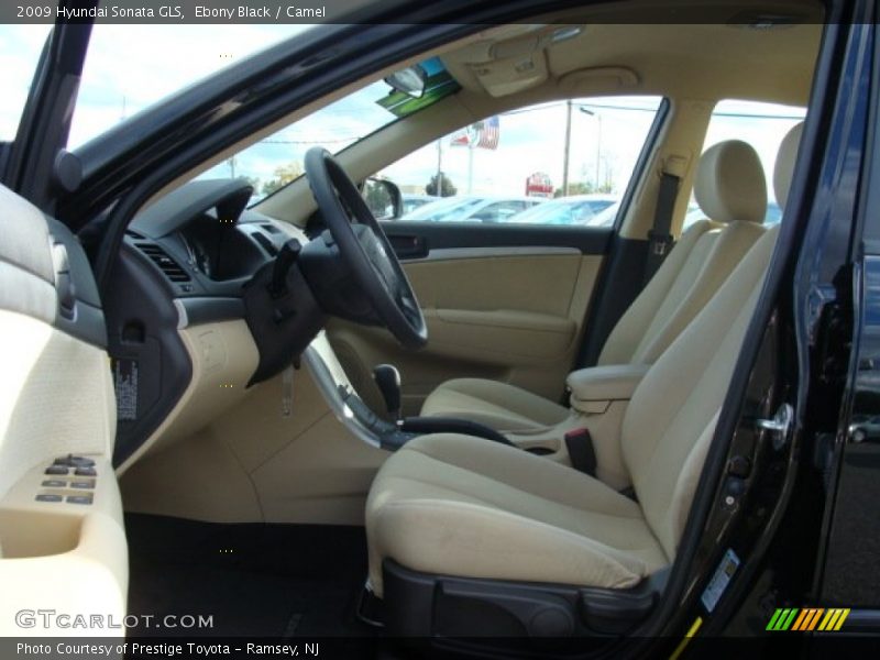 Ebony Black / Camel 2009 Hyundai Sonata GLS