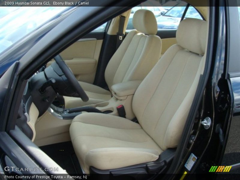 Ebony Black / Camel 2009 Hyundai Sonata GLS