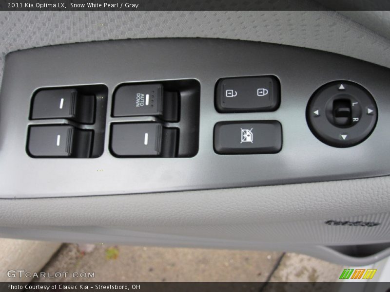 Snow White Pearl / Gray 2011 Kia Optima LX