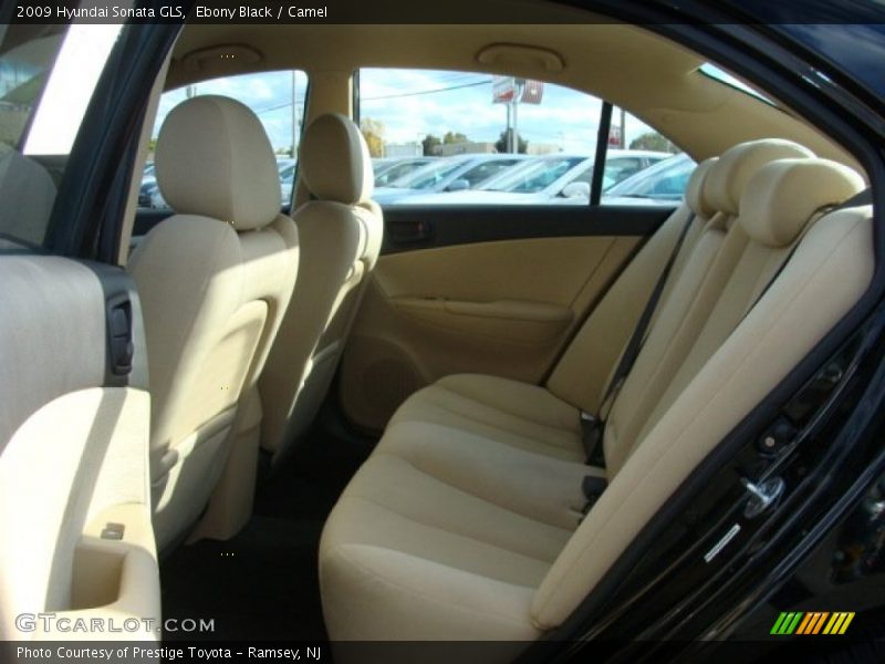 Ebony Black / Camel 2009 Hyundai Sonata GLS