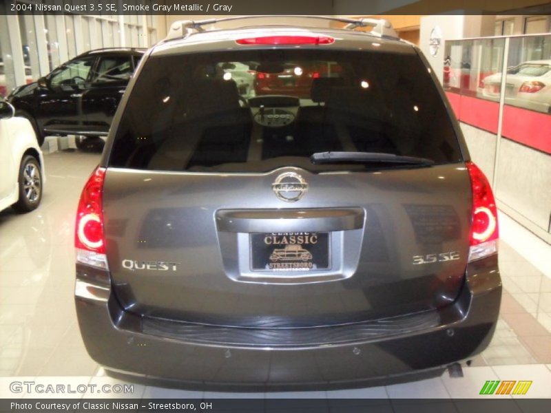 Smoke Gray Metallic / Gray 2004 Nissan Quest 3.5 SE