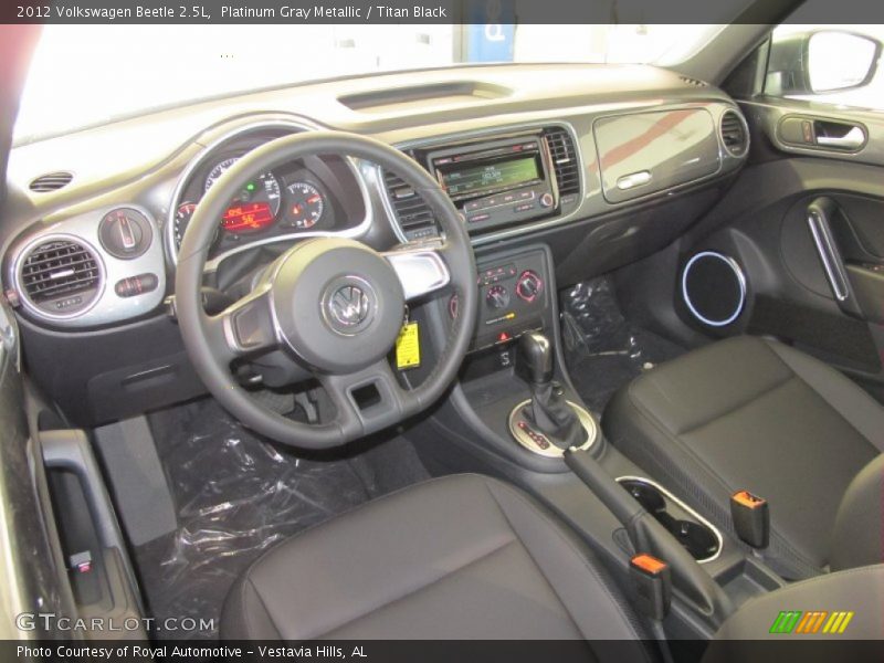 Platinum Gray Metallic / Titan Black 2012 Volkswagen Beetle 2.5L