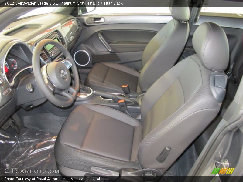 Platinum Gray Metallic / Titan Black 2012 Volkswagen Beetle 2.5L