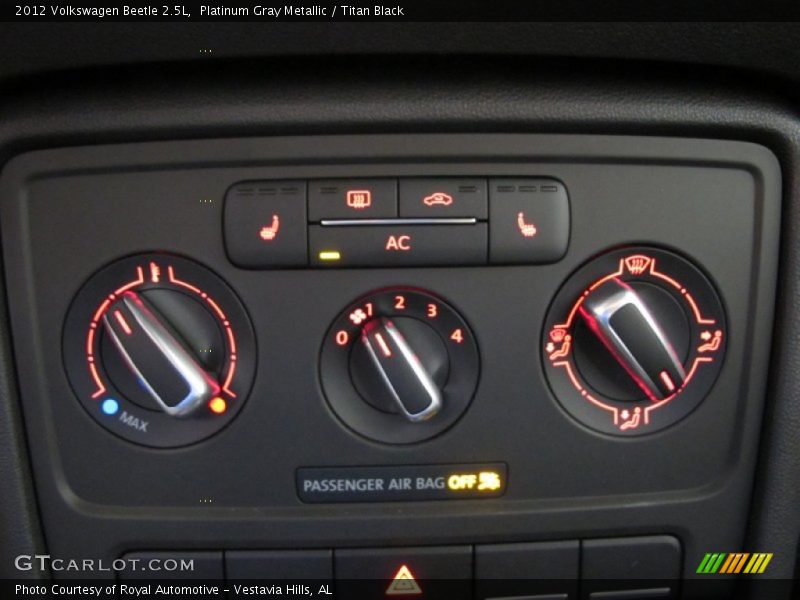 Controls of 2012 Beetle 2.5L