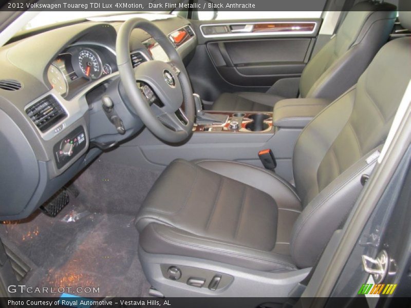 Dark Flint Metallic / Black Anthracite 2012 Volkswagen Touareg TDI Lux 4XMotion