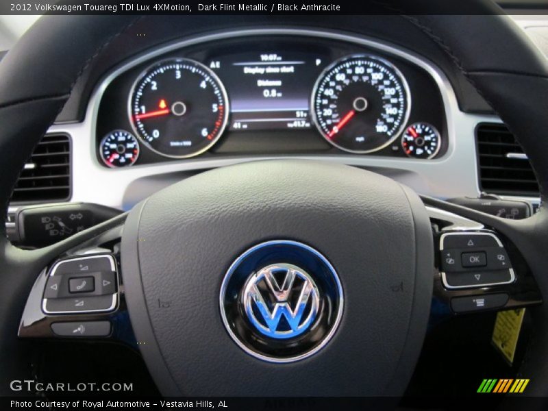 Dark Flint Metallic / Black Anthracite 2012 Volkswagen Touareg TDI Lux 4XMotion
