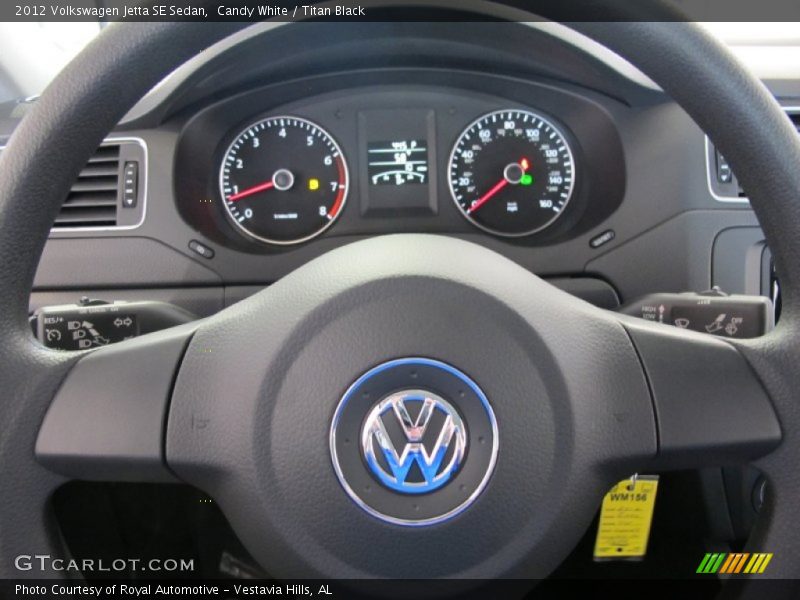 Candy White / Titan Black 2012 Volkswagen Jetta SE Sedan