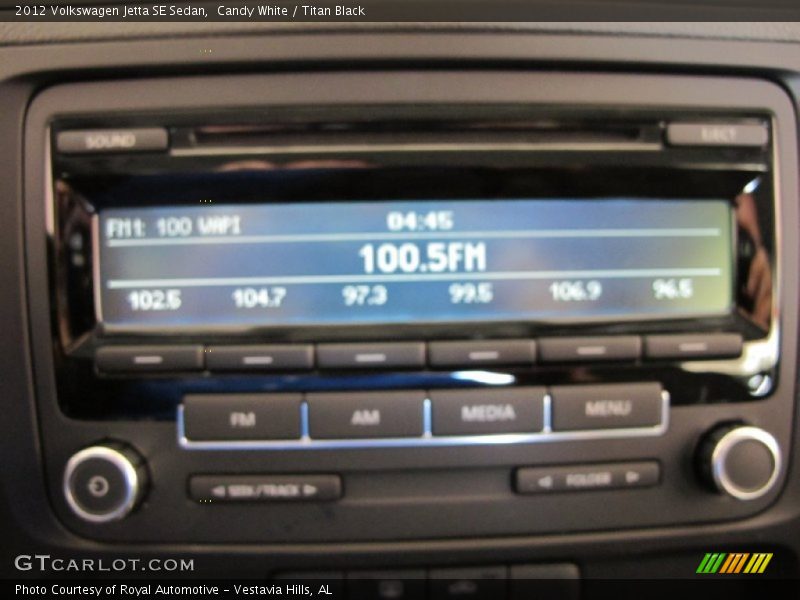 Candy White / Titan Black 2012 Volkswagen Jetta SE Sedan