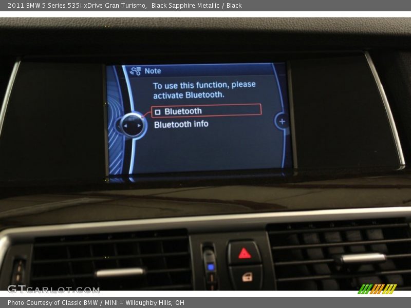 Black Sapphire Metallic / Black 2011 BMW 5 Series 535i xDrive Gran Turismo