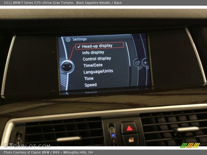 Black Sapphire Metallic / Black 2011 BMW 5 Series 535i xDrive Gran Turismo