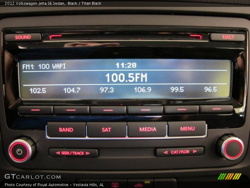 Audio System of 2012 Jetta SE Sedan