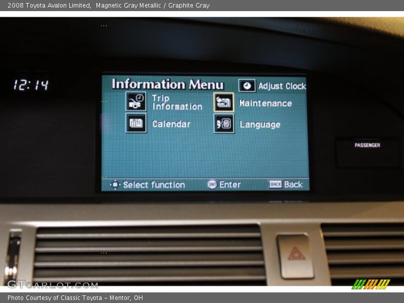Magnetic Gray Metallic / Graphite Gray 2008 Toyota Avalon Limited
