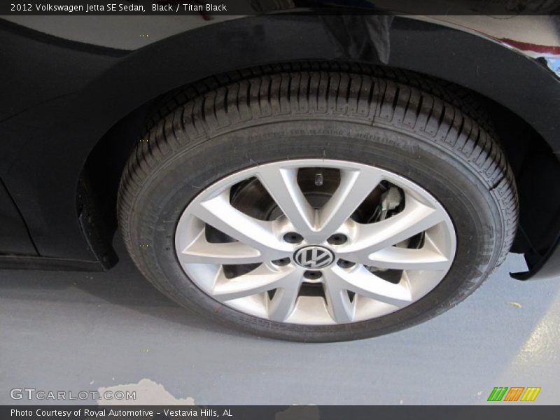 Black / Titan Black 2012 Volkswagen Jetta SE Sedan