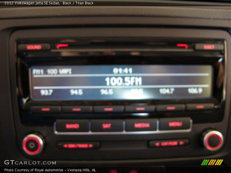 Black / Titan Black 2012 Volkswagen Jetta SE Sedan