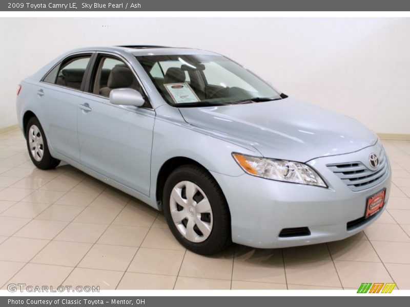 Sky Blue Pearl / Ash 2009 Toyota Camry LE