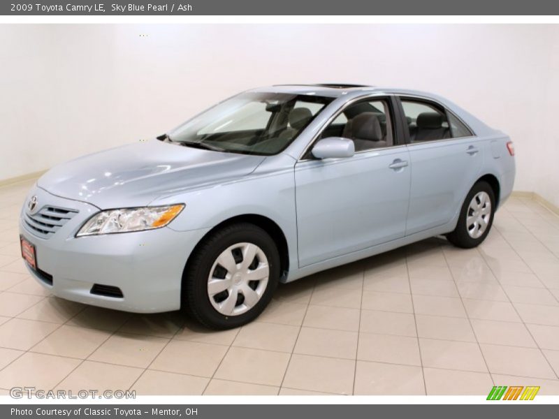 Sky Blue Pearl / Ash 2009 Toyota Camry LE