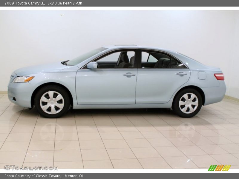 Sky Blue Pearl / Ash 2009 Toyota Camry LE