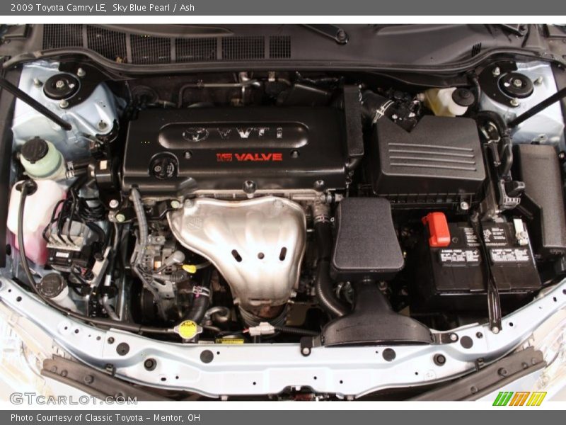 Sky Blue Pearl / Ash 2009 Toyota Camry LE