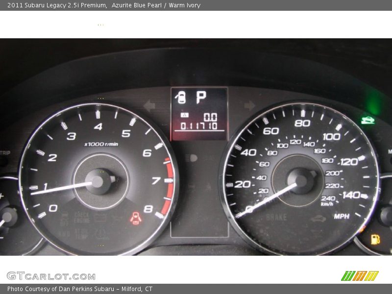 Azurite Blue Pearl / Warm Ivory 2011 Subaru Legacy 2.5i Premium