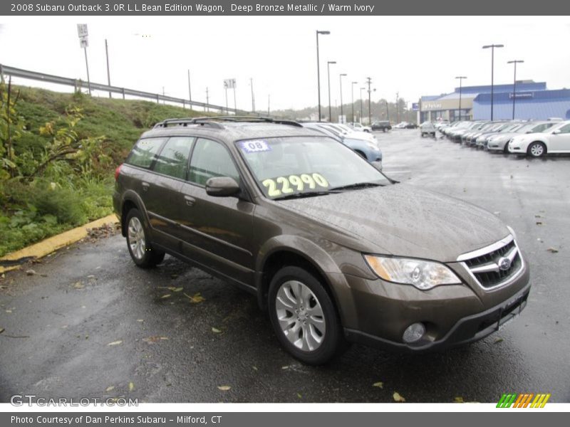 Deep Bronze Metallic / Warm Ivory 2008 Subaru Outback 3.0R L.L.Bean Edition Wagon
